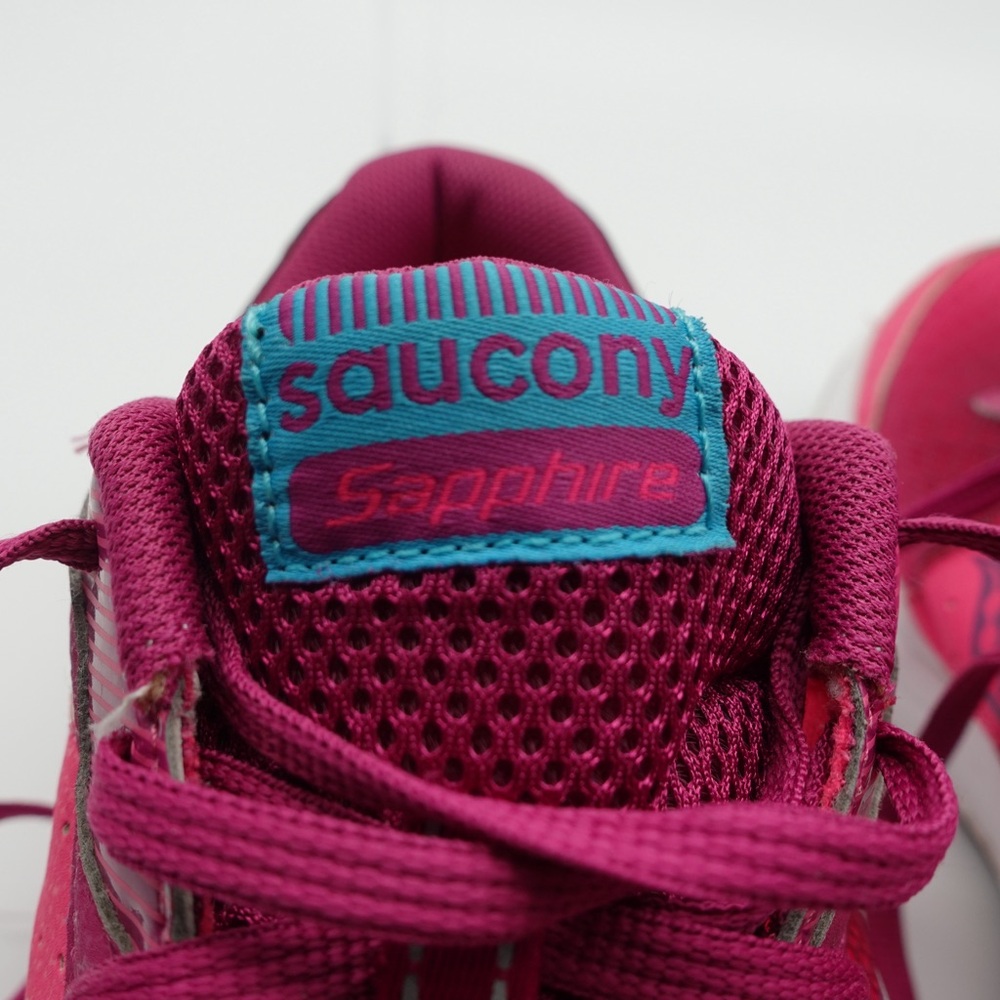 Saucony Women Size 9.5 Pink Shoes Running Walking Sapphire Sneakers Athletic - Picture 10 of 10